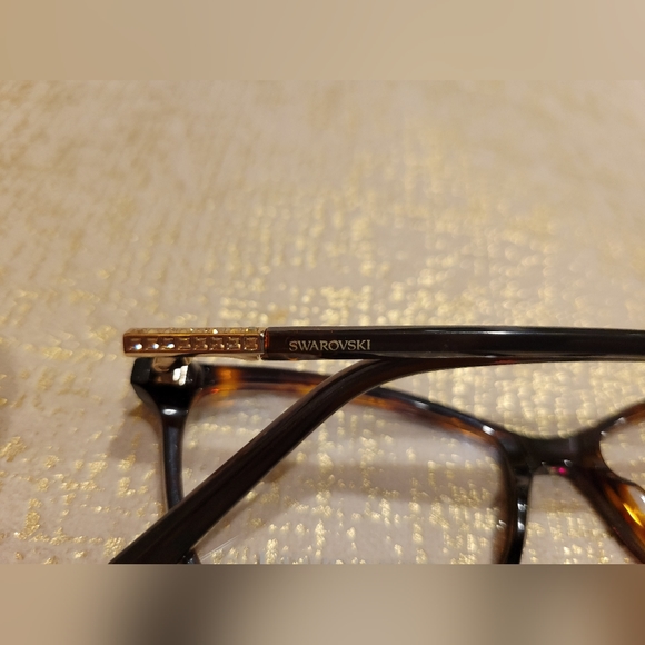 Swarovski SK 5239 052 Havana Tortoise Cateye Eyeglasses Frame 53-15-140 - Picture 11 of 16